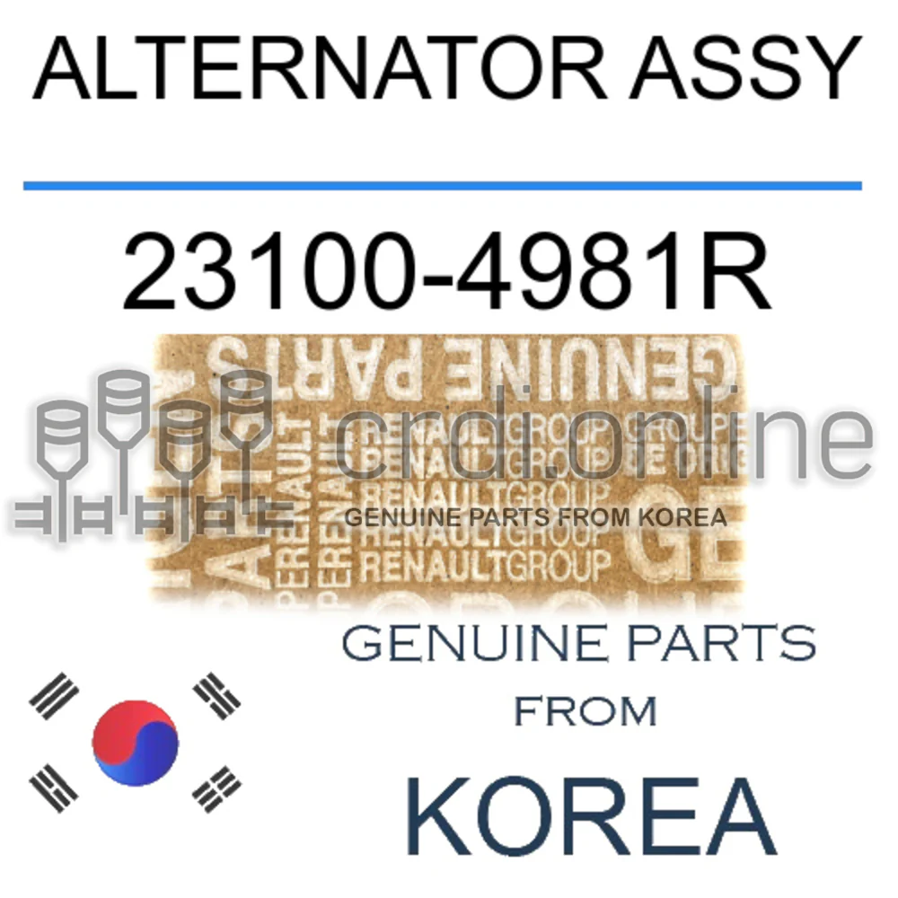 ALTERNATOR ASSY [ORIGINAL] 23100-4981R 231004981R 23100 4981R