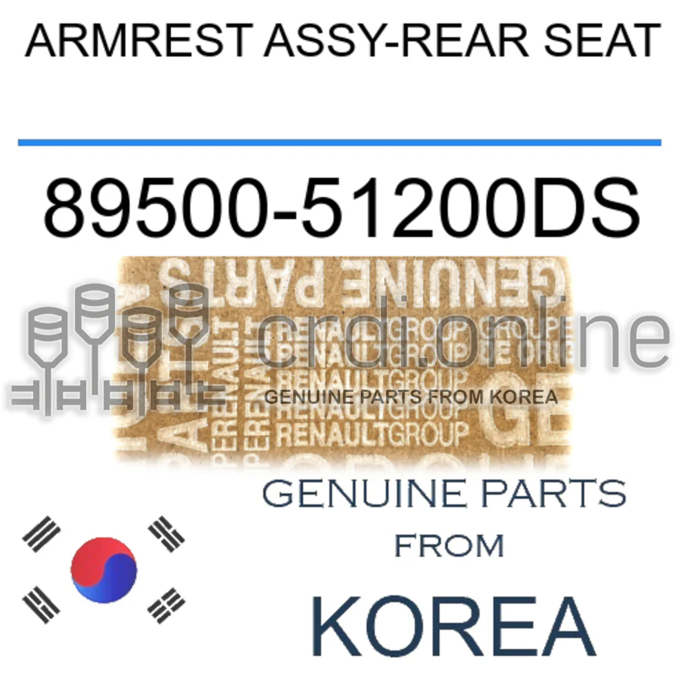 ARMREST ASSY-REAR SEAT [ORIGINAL] 89500-51200DS 8950051200DS 89500 51200DS