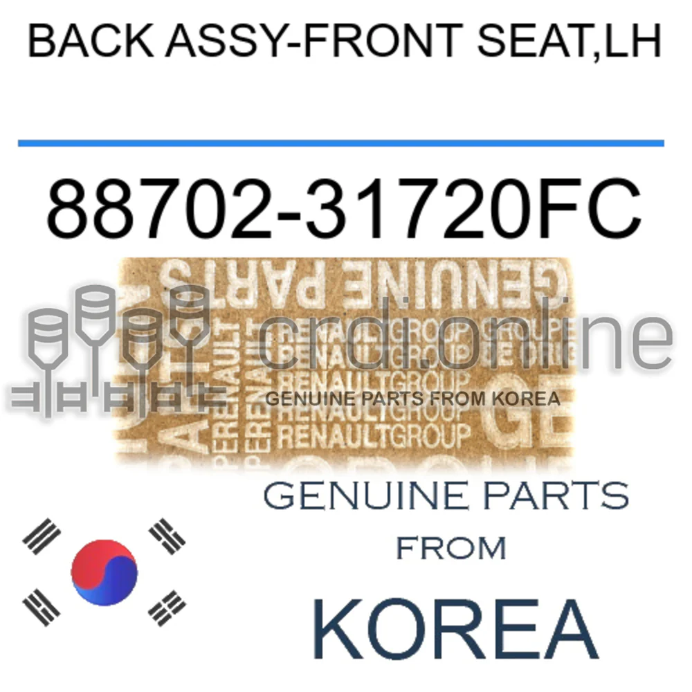 BACK ASSY-FRONT SEAT,LH [ORIGINAL] 88702-31720FC 8870231720FC 88702 31720FC