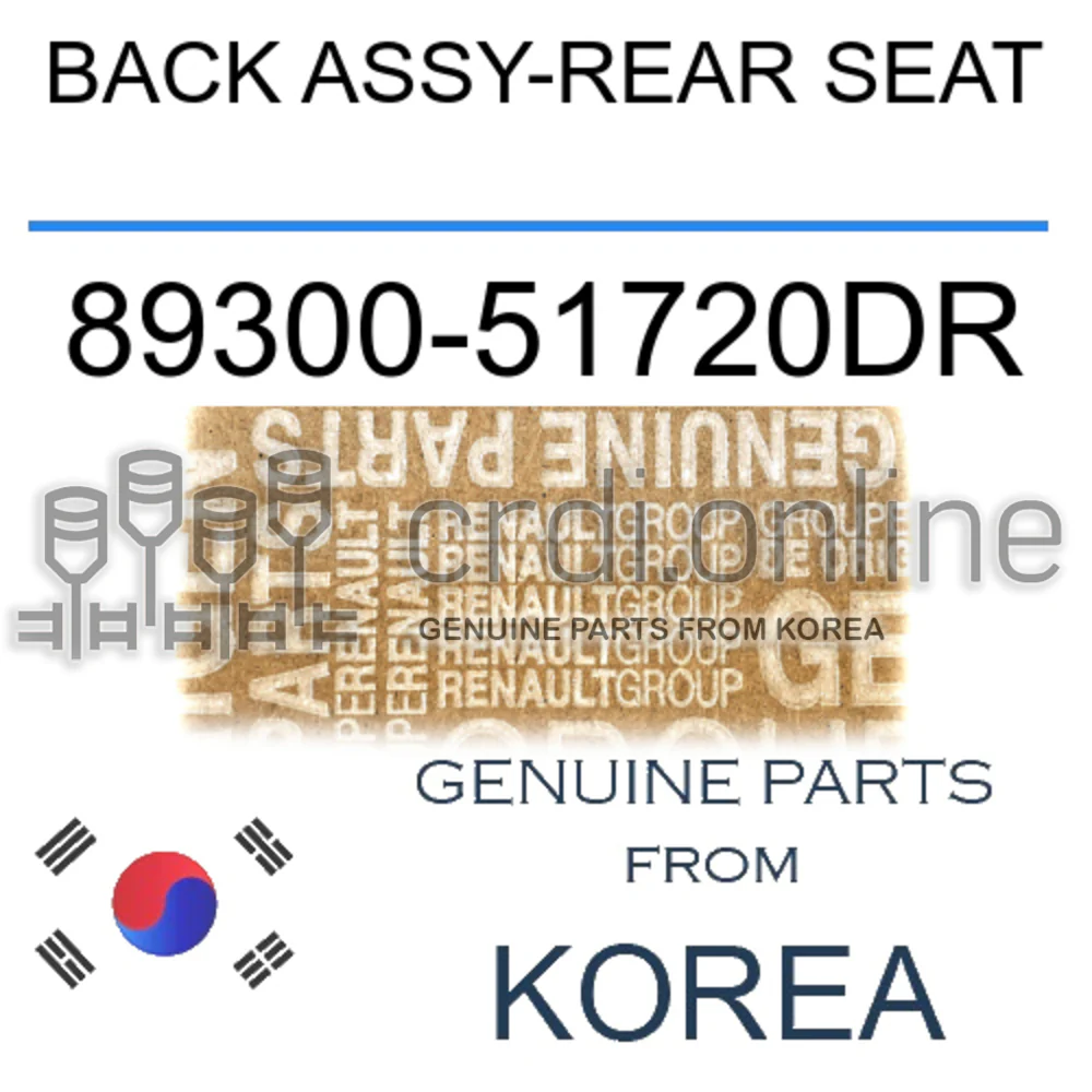 BACK ASSY-REAR SEAT [ORIGINAL] 89300-51720DR 8930051720DR 89300 51720DR