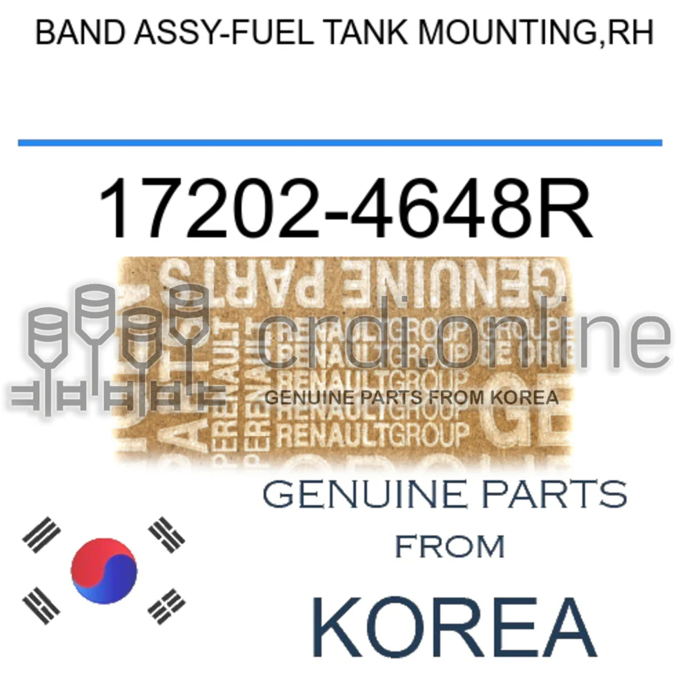 BAND ASSY-FUEL TANK MOUNTING,RH [ORIGINAL] 17202-4648R 172024648R 17202 4648R