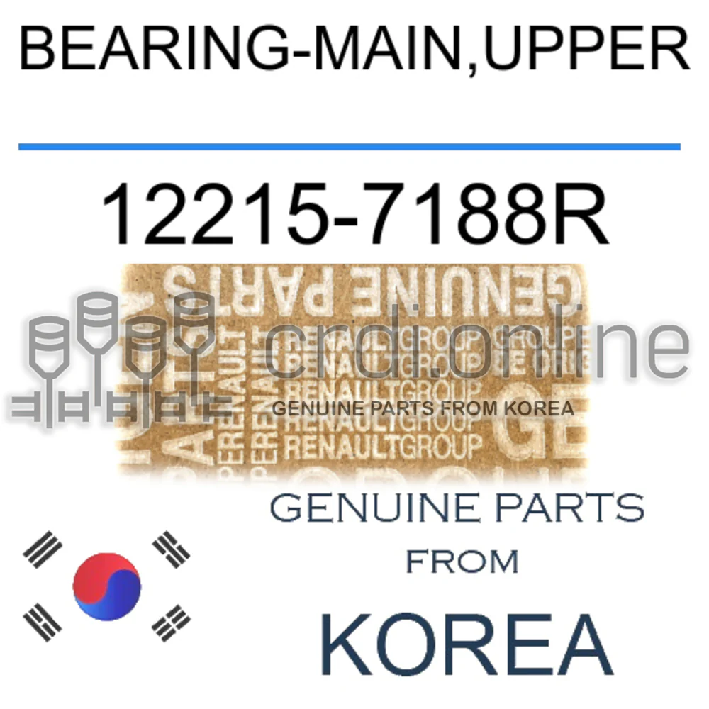 BEARING-MAIN,UPPER [ORIGINAL] 12215-7188R 122157188R 12215 7188R