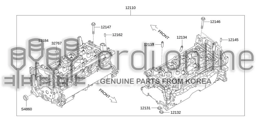 BOLT-CAMSHAFT BRACKET [ORIGINAL] 12145-15910 1214515910 12145 15910