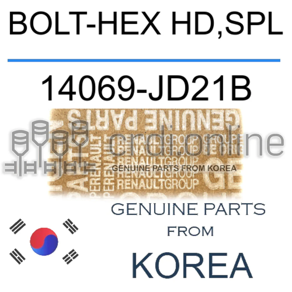 BOLT-HEX HD,SPL [ORIGINAL] 14069-JD21B 14069JD21B 14069 JD21B