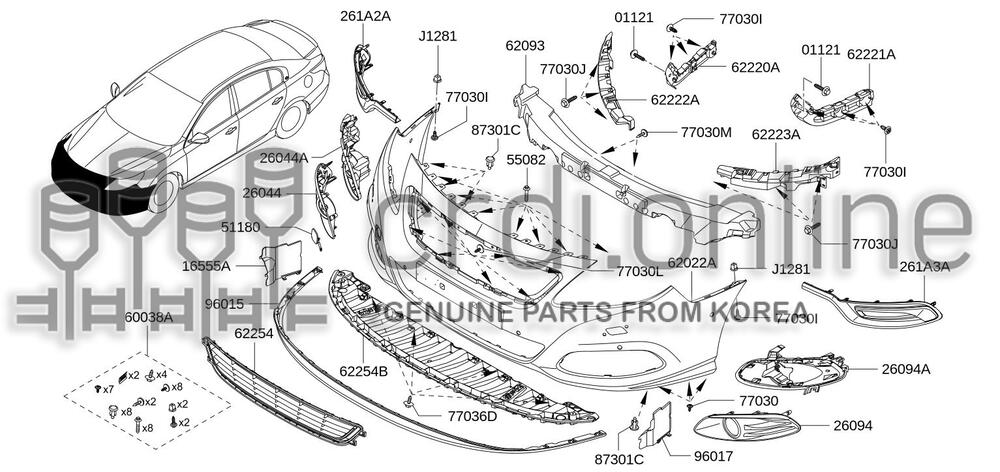 BOLT [ORIGINAL] 55082-6110R 550826110R 55082 6110R
