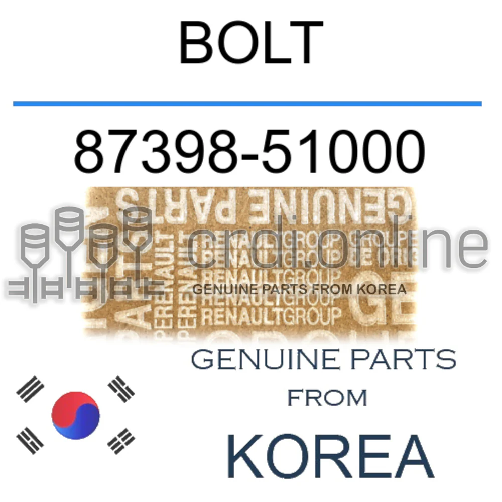 BOLT [ORIGINAL] 87398-51000 8739851000 87398 51000