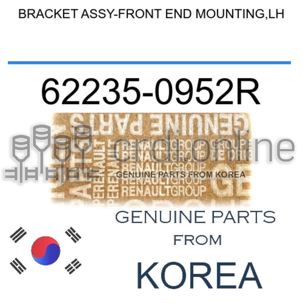 BRACKET ASSY-FRONT END MOUNTING,LH [ORIGINAL] 62235-0952R 622350952R 62235 0952R