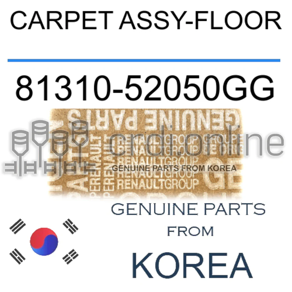 CARPET ASSY-FLOOR [ORIGINAL] 81310-52050GG 8131052050GG 81310 52050GG