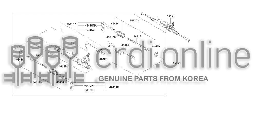CLAMP-BOOTSTEERING GEAR [ORIGINAL] 46481-51310 4648151310 46481 51310