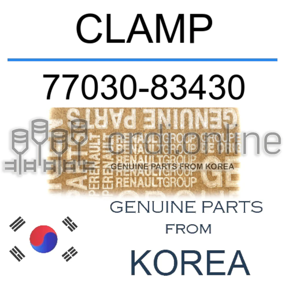 CLAMP [ORIGINAL] 77030-83430 7703083430 77030 83430
