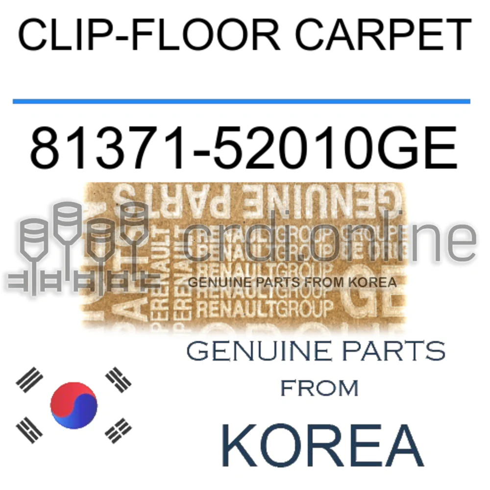 CLIP-FLOOR CARPET [ORIGINAL] 81371-52010GE 8137152010GE 81371 52010GE