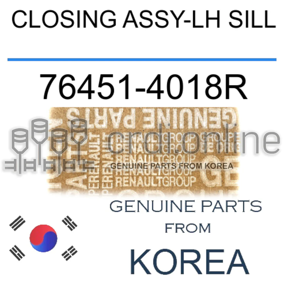 CLOSING ASSY-LH SILL [ORIGINAL] 76451-4018R 764514018R 76451 4018R