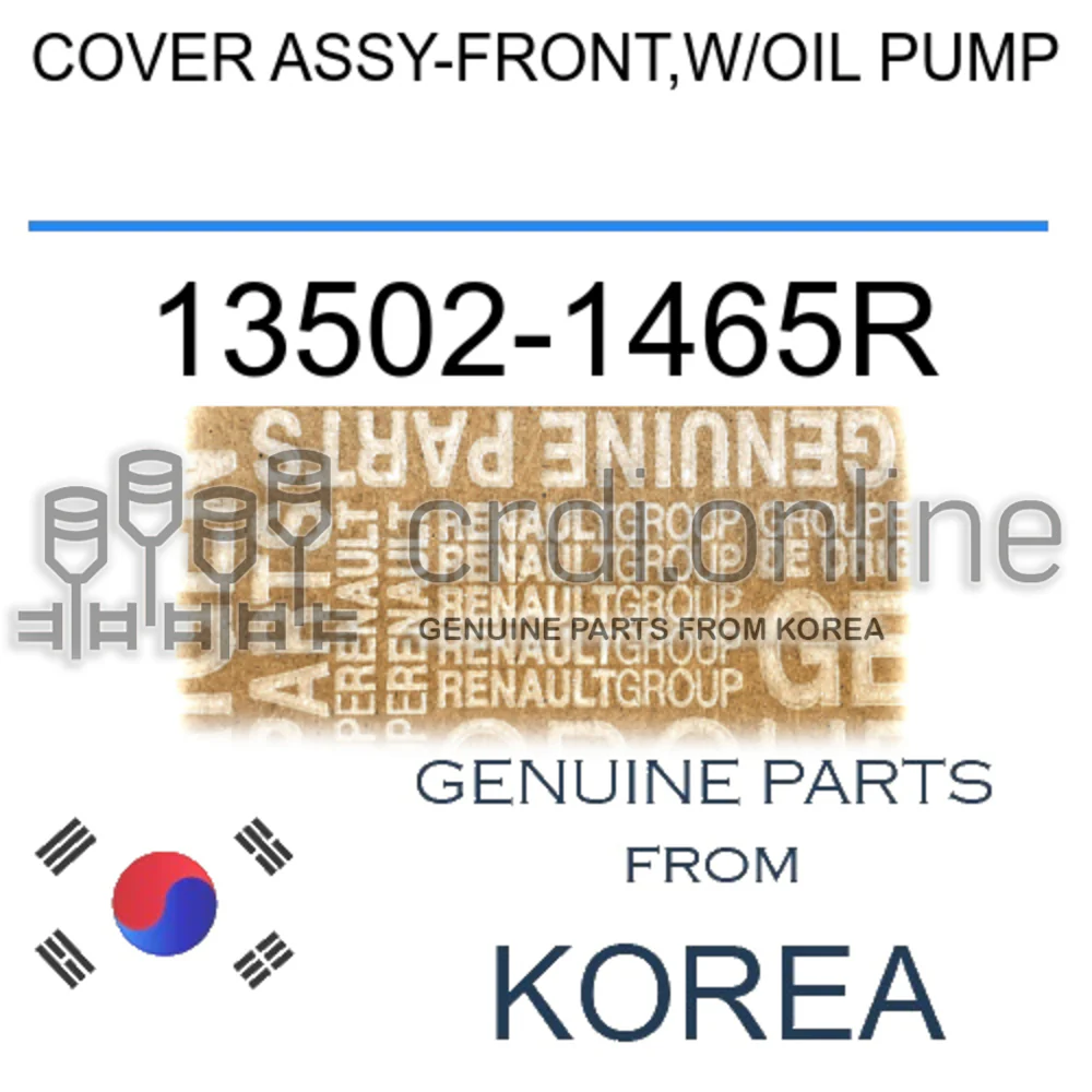 COVER ASSY-FRONT,W/OIL PUMP [ORIGINAL] 13502-1465R 135021465R 13502 1465R