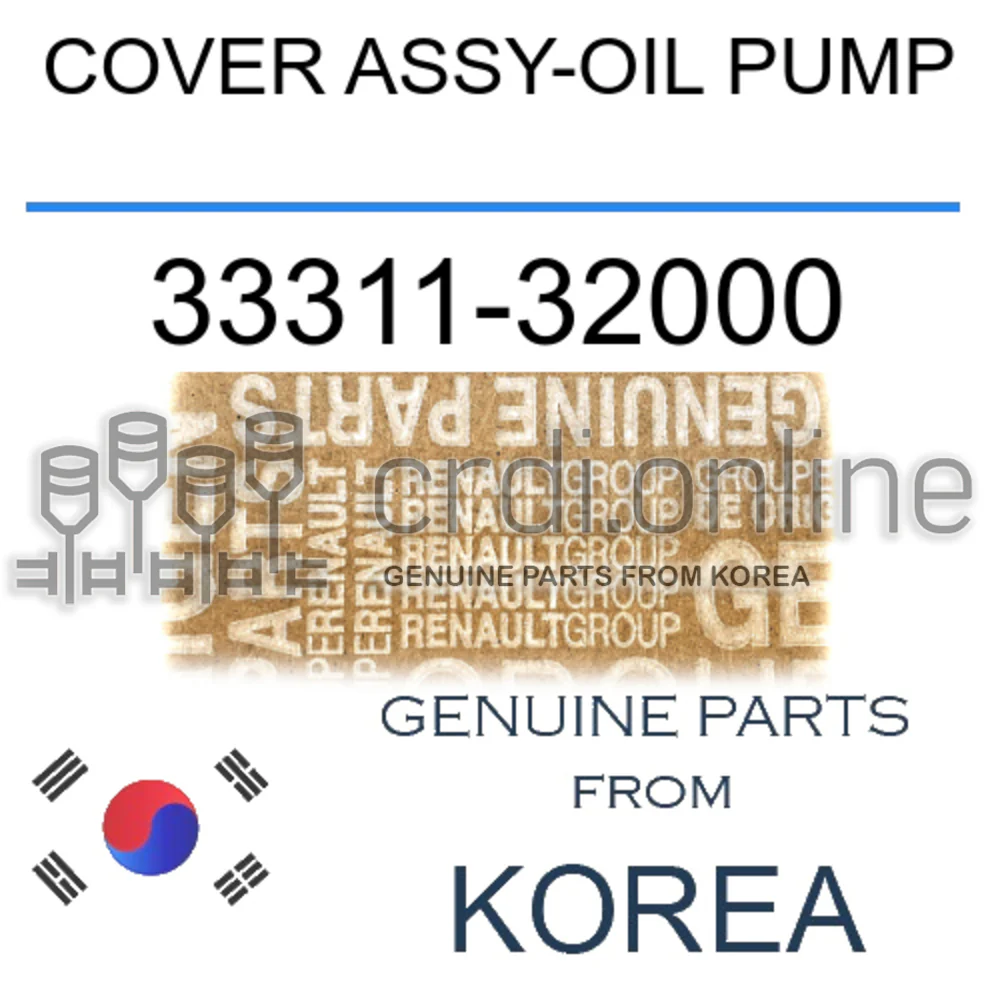 COVER ASSY-OIL PUMP [ORIGINAL] 33311-32000 3331132000 33311 32000