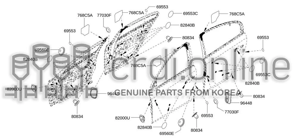 COVER-HOLEINNER DOOR [ORIGINAL] 82840-8872R 828408872R 82840 8872R