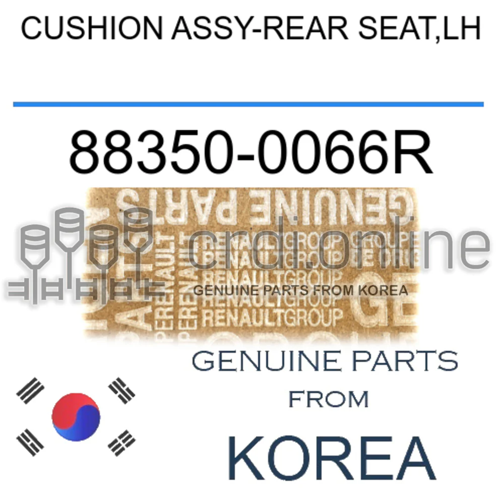 CUSHION ASSY-REAR SEAT,LH [ORIGINAL] 88350-0066R 883500066R 88350 0066R