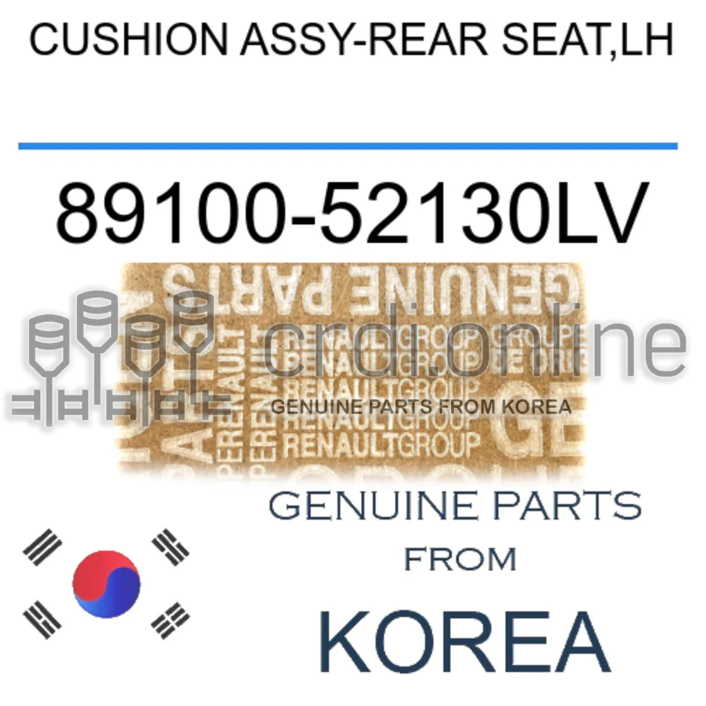 CUSHION ASSY-REAR SEAT,LH [ORIGINAL] 89100-52130LV 8910052130LV 89100 52130LV