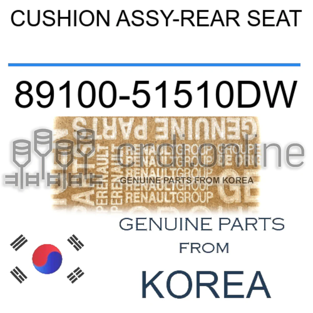 CUSHION ASSY-REAR SEAT [ORIGINAL] 89100-51510DW 8910051510DW 89100 51510DW
