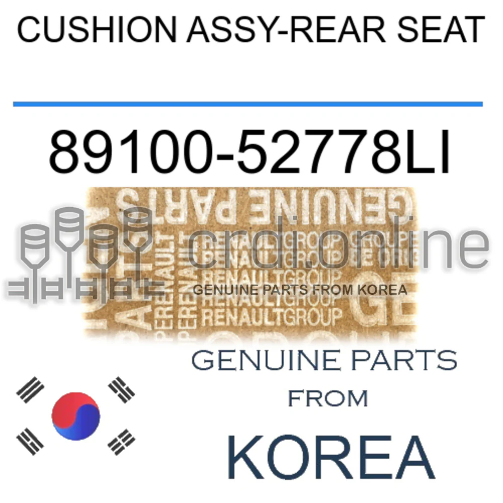 CUSHION ASSY-REAR SEAT [ORIGINAL] 89100-52778LI 8910052778LI 89100 52778LI