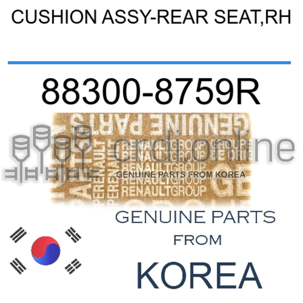 CUSHION ASSY-REAR SEAT,RH [ORIGINAL] 88300-8759R 883008759R 88300 8759R