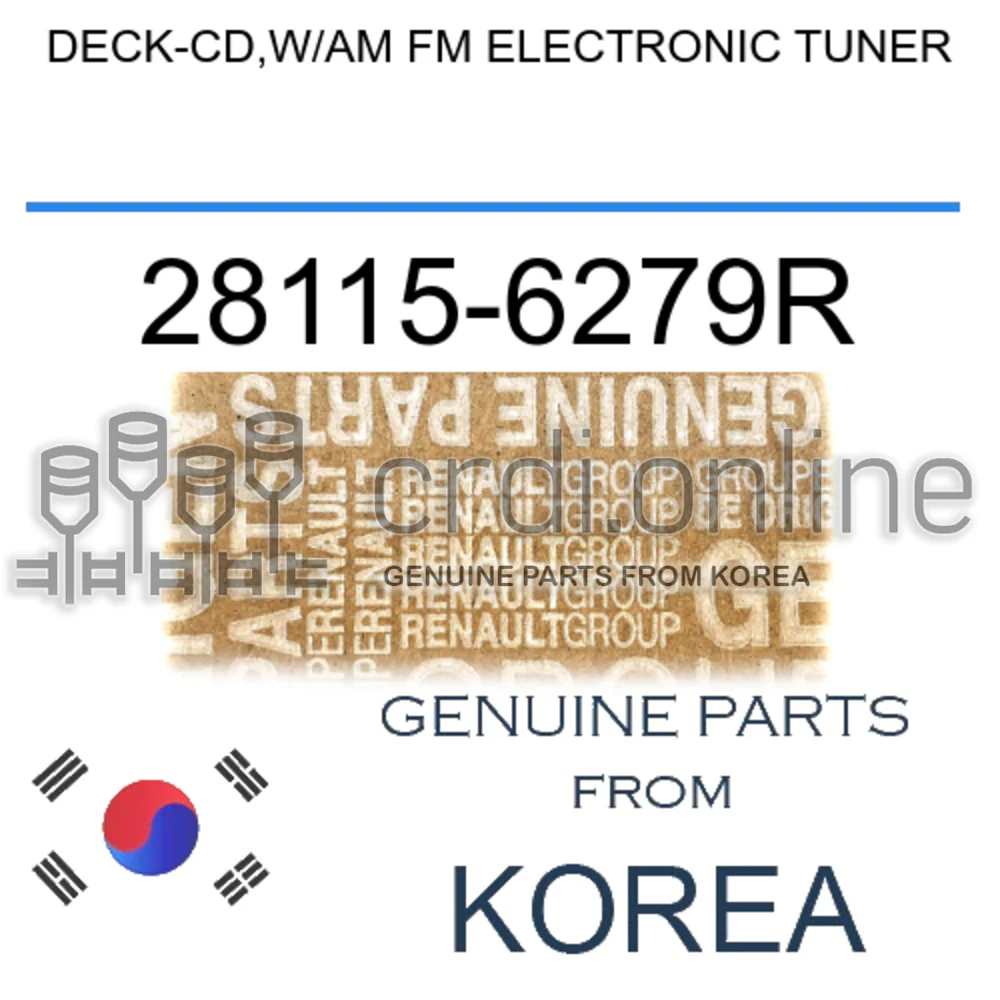 DECK-CD,W/AM FM ELECTRONIC TUNER [ORIGINAL] 28115-6279R 281156279R 28115 6279R