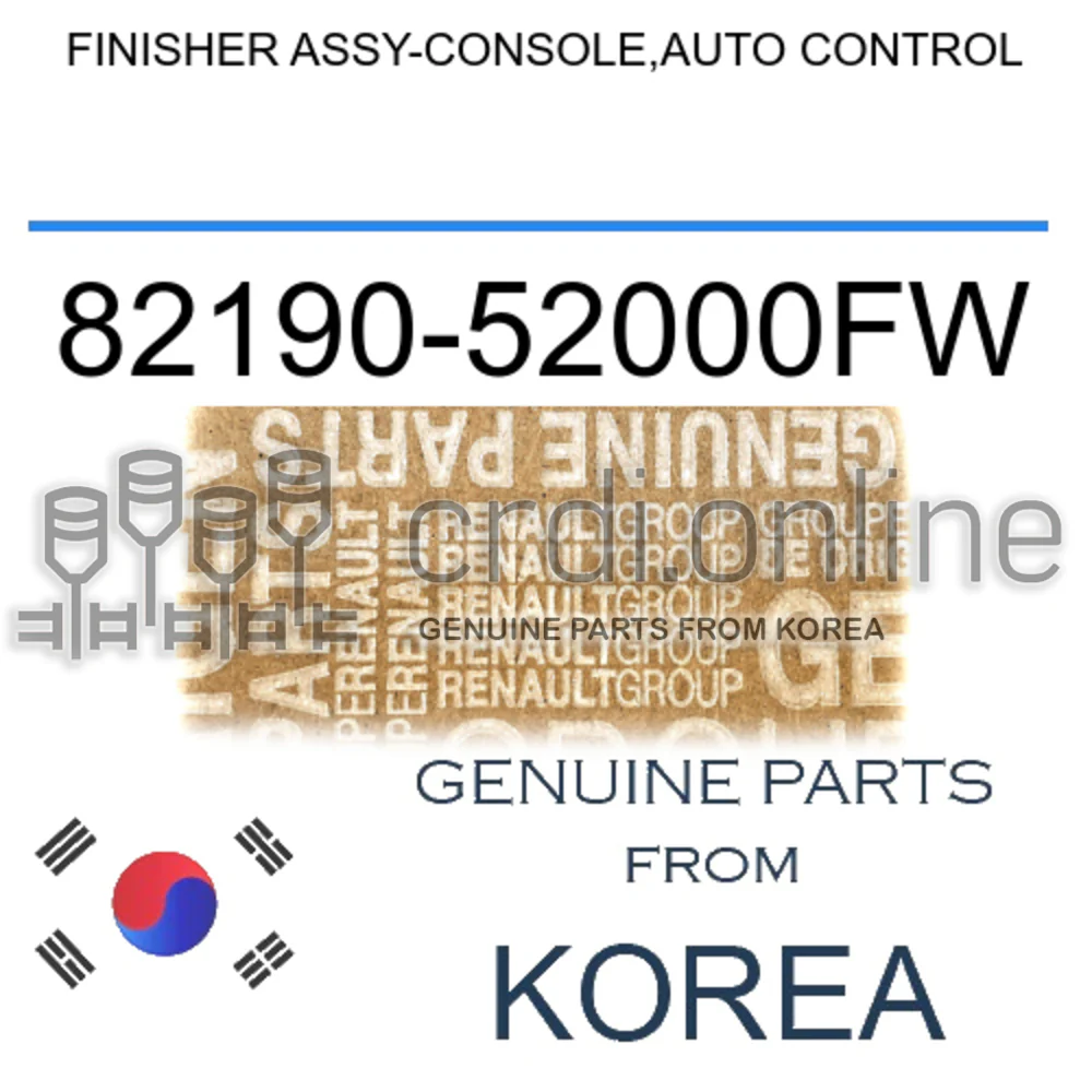 FINISHER ASSY-CONSOLE,AUTO CONTROL [ORIGINAL] 82190-52000FW 8219052000FW 82190 52000FW