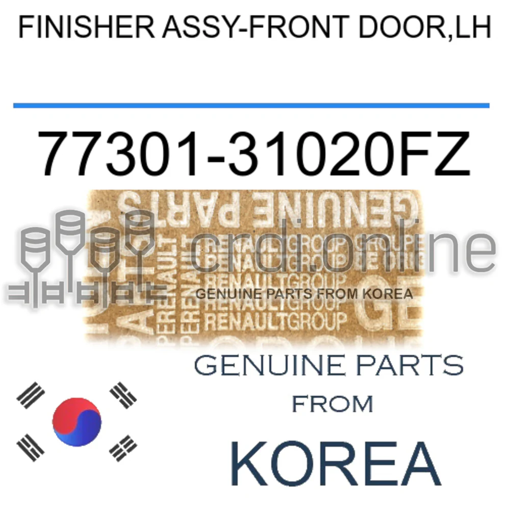 FINISHER ASSY-FRONT DOOR,LH [ORIGINAL] 77301-31020FZ 7730131020FZ 77301 31020FZ