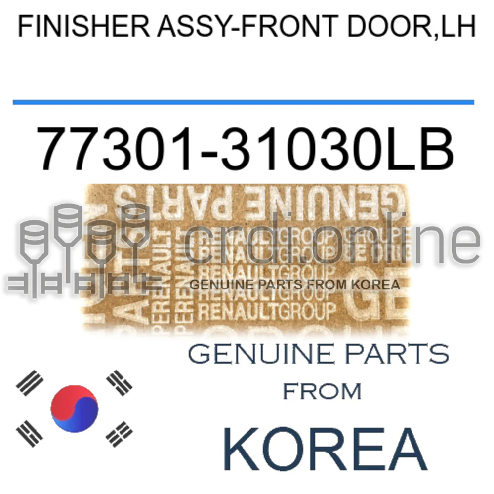 FINISHER ASSY-FRONT DOOR,LH [ORIGINAL] 77301-31030LB 7730131030LB 77301 31030LB