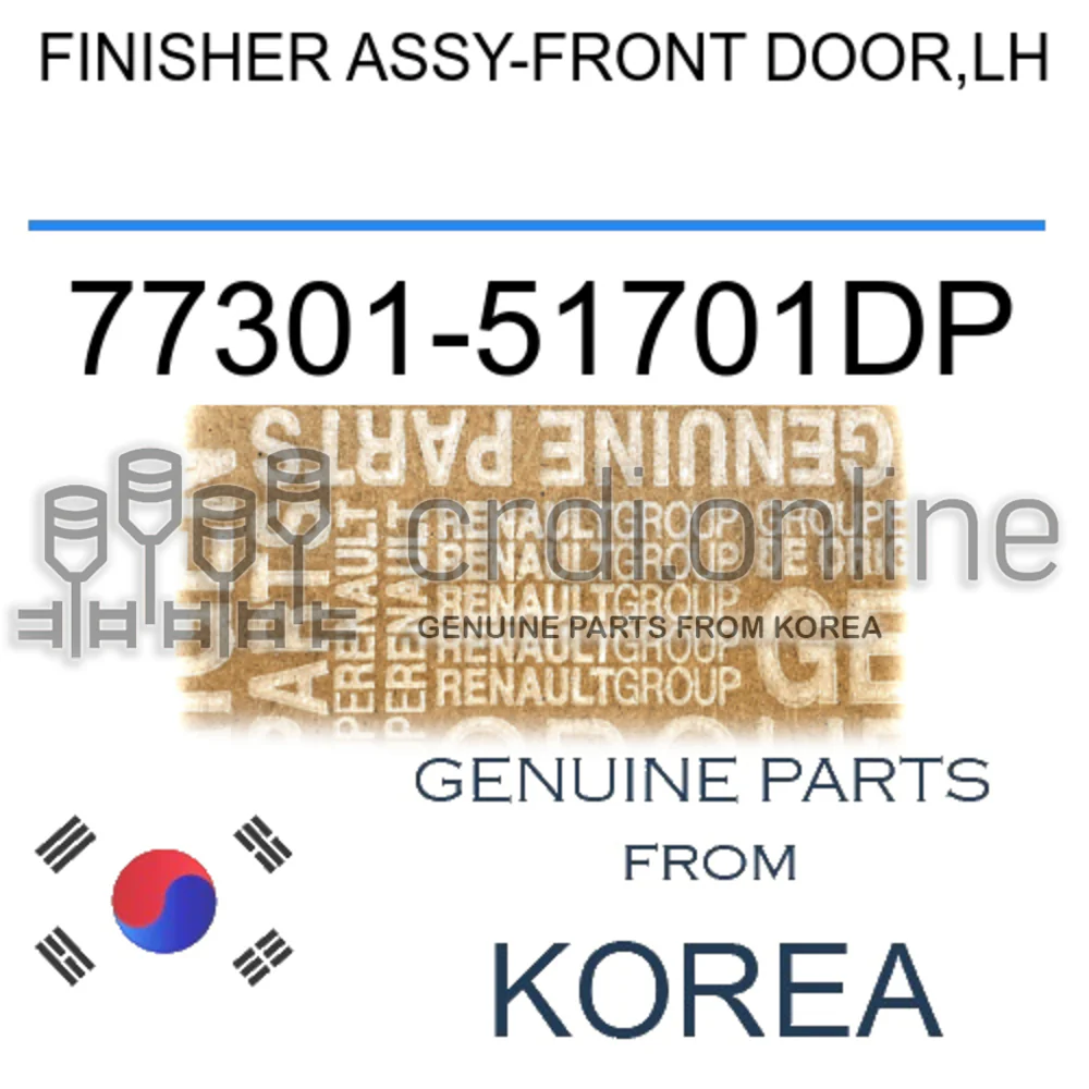 FINISHER ASSY-FRONT DOOR,LH [ORIGINAL] 77301-51701DP 7730151701DP 77301 51701DP