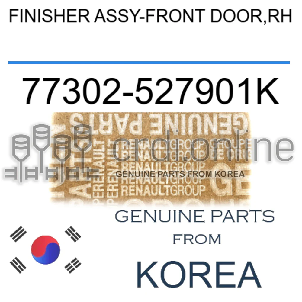 FINISHER ASSY-FRONT DOOR,RH [ORIGINAL] 77302-527901K 77302527901K 77302 527901K