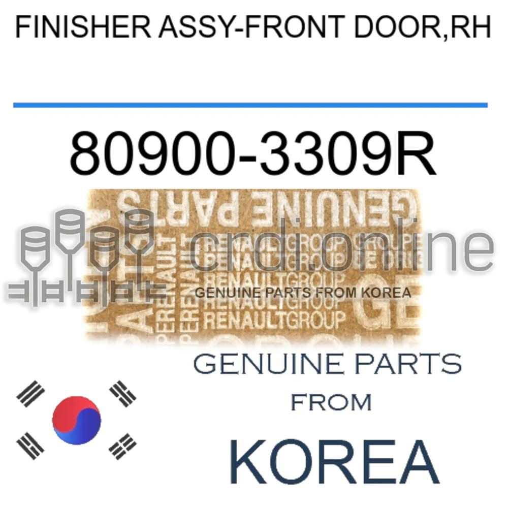 FINISHER ASSY-FRONT DOOR,RH [ORIGINAL] 80900-3309R 809003309R 80900 3309R