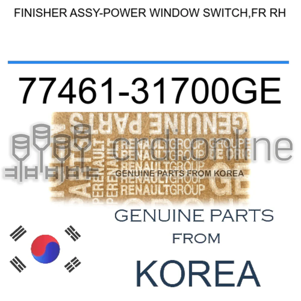 FINISHER ASSY-POWER WINDOW SWITCH,FR RH [ORIGINAL] 77461-31700GE 7746131700GE 77461 31700GE