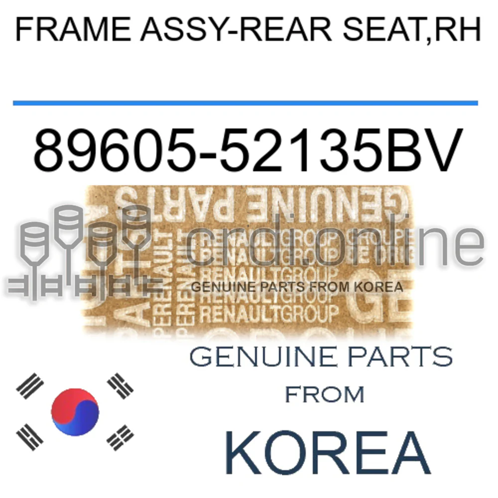 FRAME ASSY-REAR SEAT,RH [ORIGINAL] 89605-52135BV 8960552135BV 89605 52135BV
