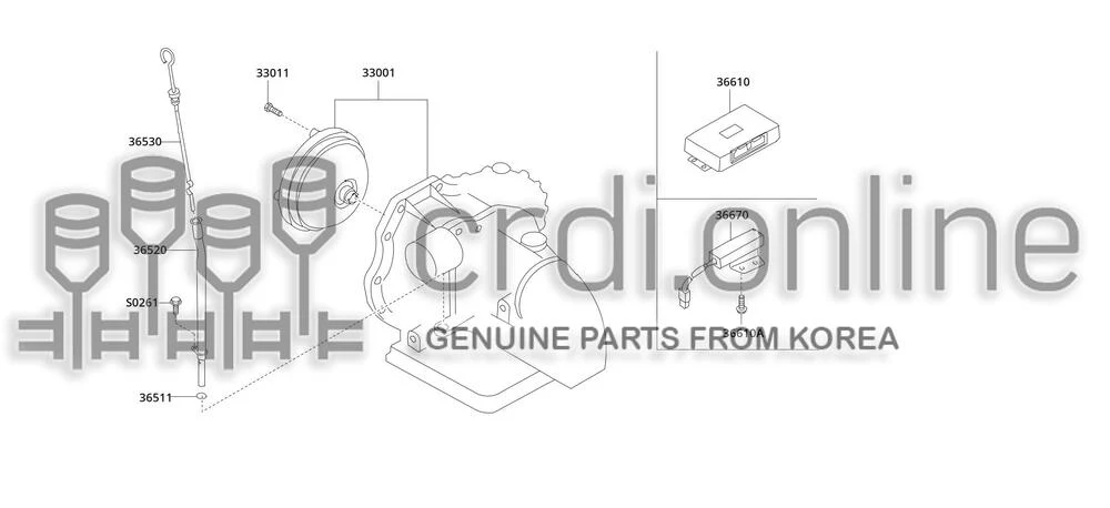 GAUGE ASSY-OIL LEVEL [ORIGINAL] 36530-51022 3653051022 36530 51022