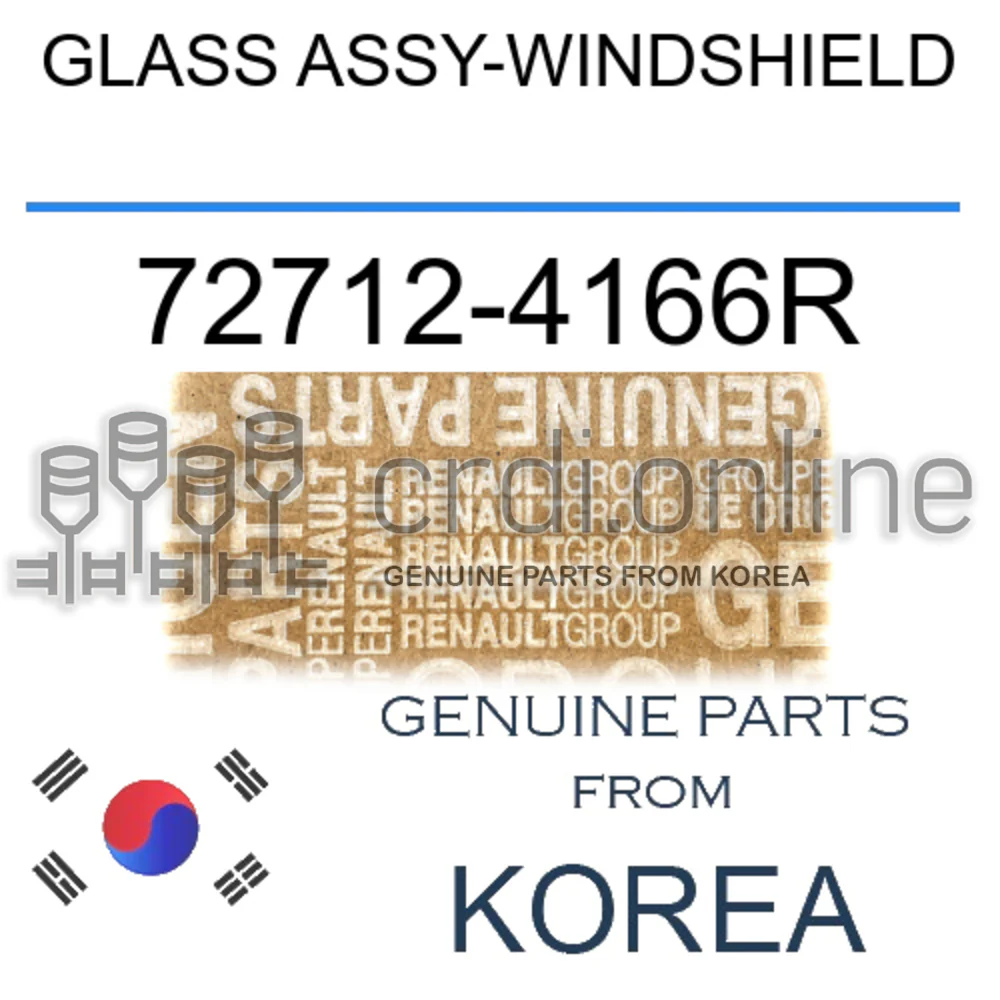 GLASS ASSY-WINDSHIELD [ORIGINAL] 72712-4166R 727124166R 72712 4166R