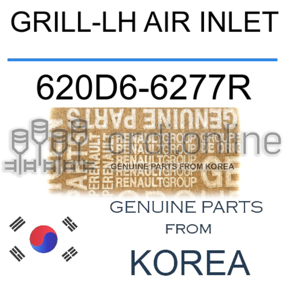 GRILL-LH AIR INLET [ORIGINAL] 620D6-6277R 620D66277R 620D6 6277R