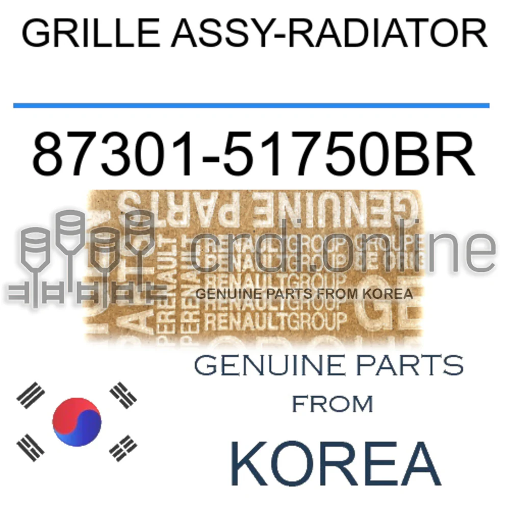 GRILLE ASSY-RADIATOR [ORIGINAL] 87301-51750BR 8730151750BR 87301 51750BR