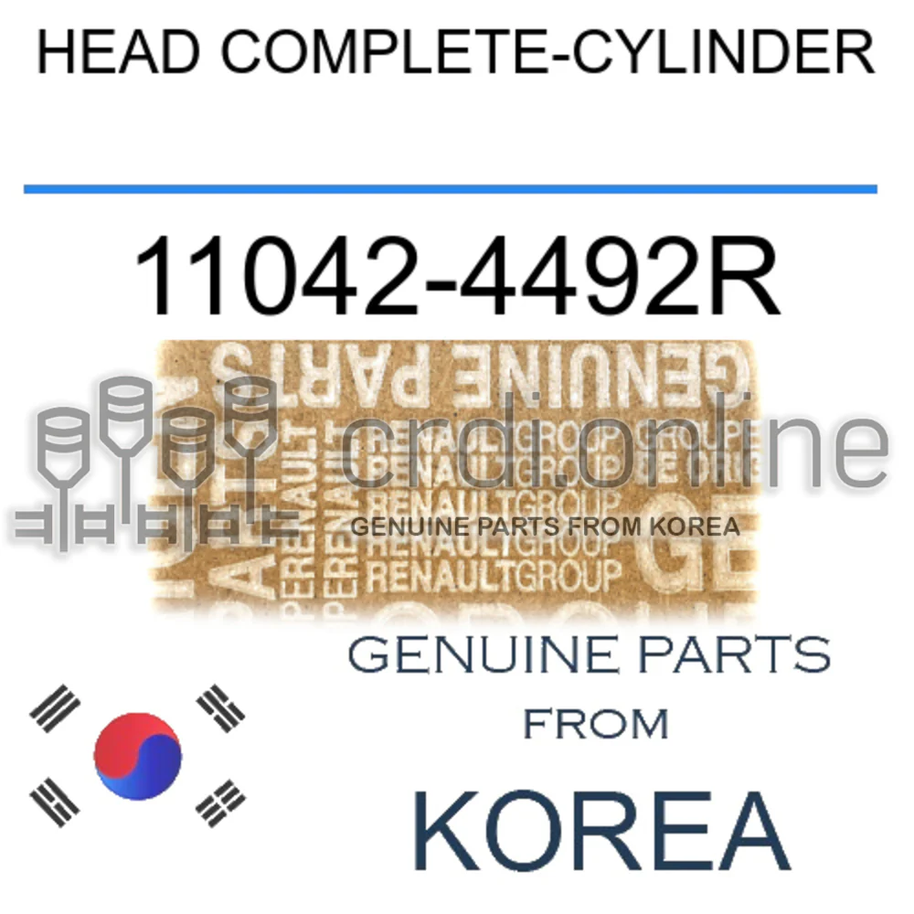 HEAD COMPLETE-CYLINDER [ORIGINAL] 11042-4492R 110424492R 11042 4492R