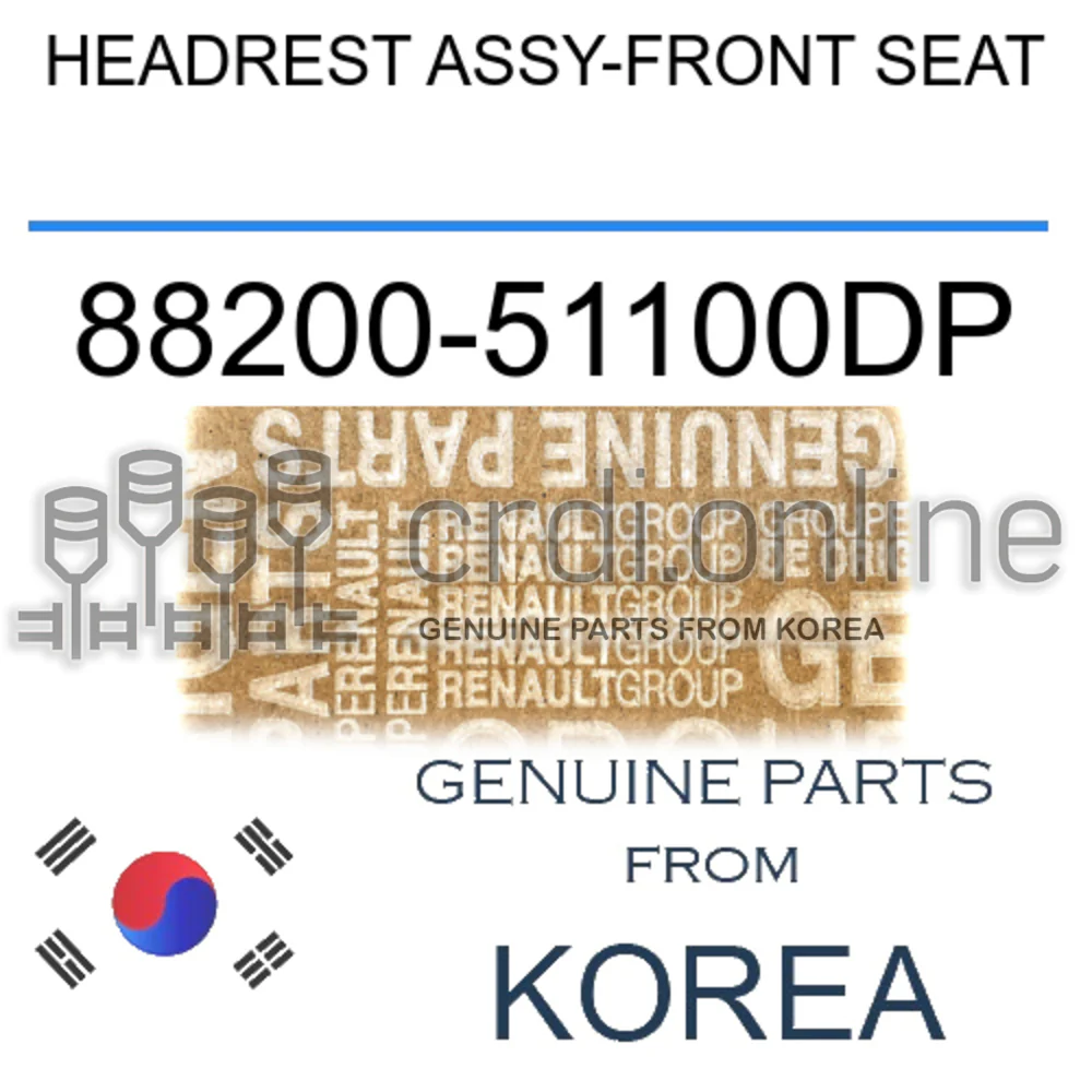 HEADREST ASSY-FRONT SEAT [ORIGINAL] 88200-51100DP 8820051100DP 88200 51100DP