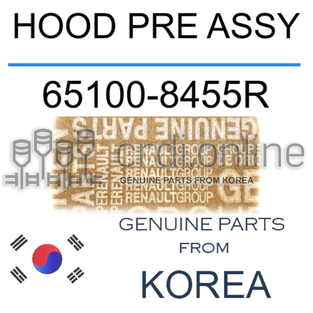HOOD PRE ASSY [ORIGINAL] 65100-8455R 651008455R 65100 8455R