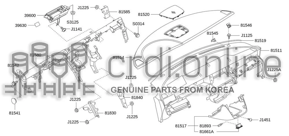 LID ASSY-FUSE BLOCK [ORIGINAL] 81756-52010GG 8175652010GG 81756 52010GG