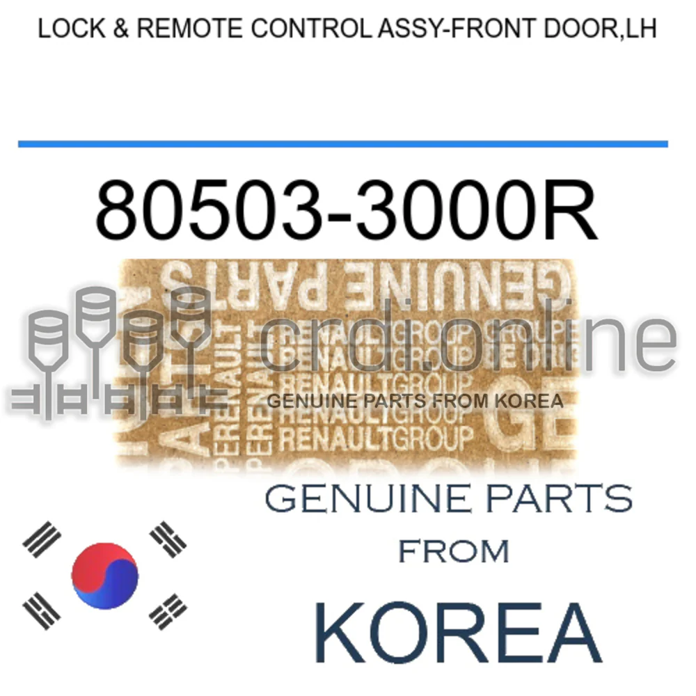 LOCK & REMOTE CONTROL ASSY-FRONT DOOR,LH [ORIGINAL] 80503-3000R 805033000R 80503 3000R