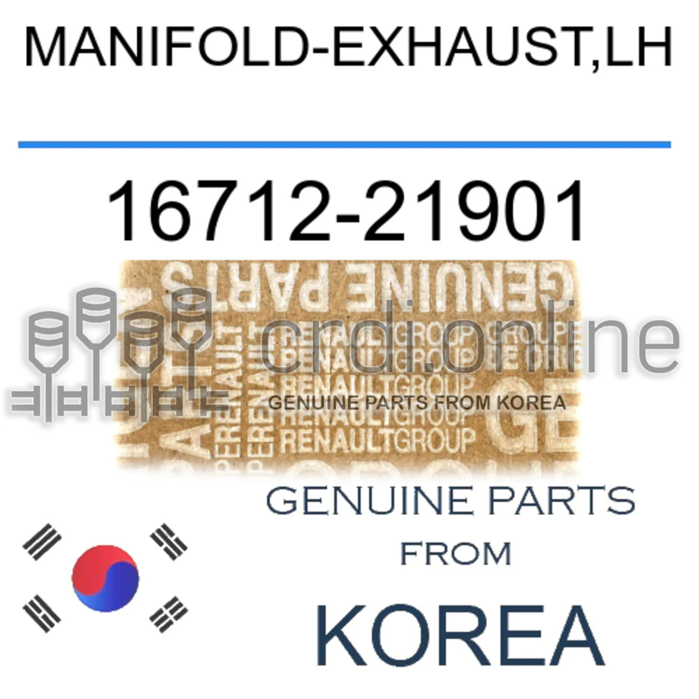 MANIFOLD-EXHAUST,LH [ORIGINAL] 16712-21901 1671221901 16712 21901