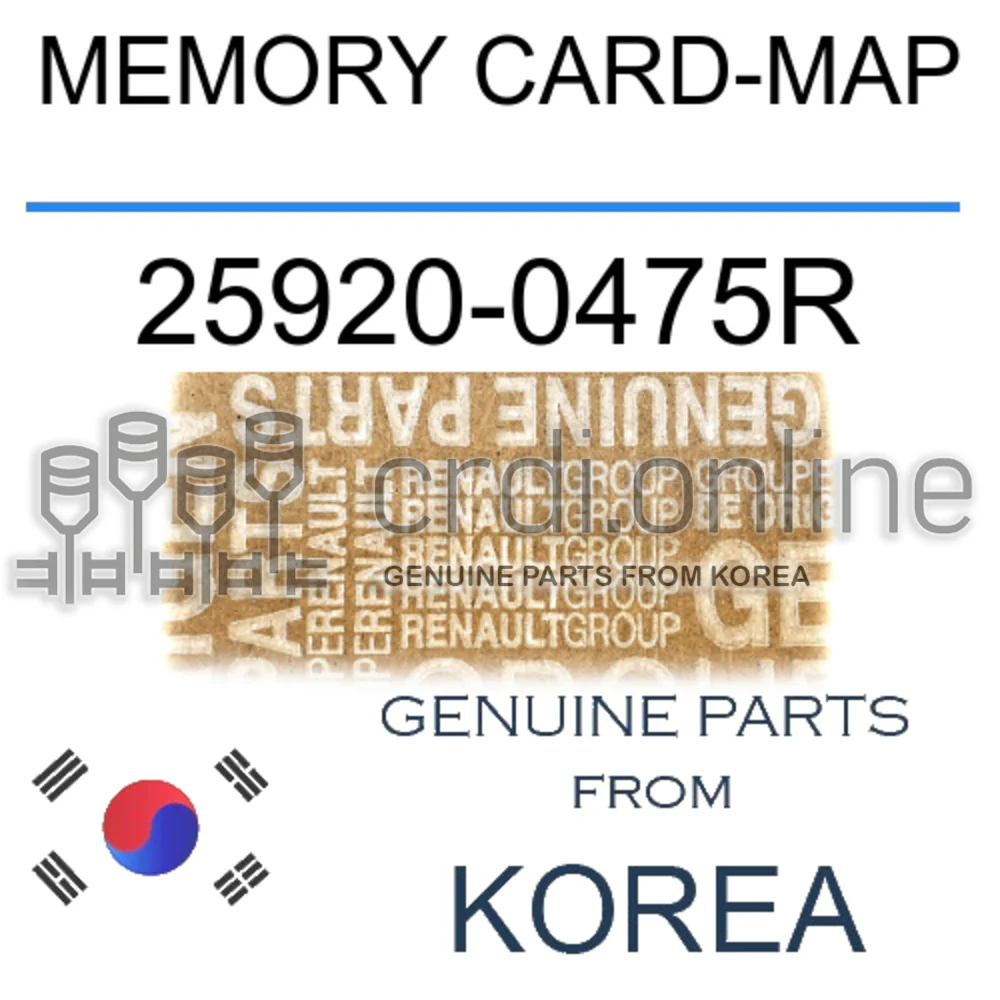 MEMORY CARD-MAP [ORIGINAL] 25920-0475R 259200475R 25920 0475R