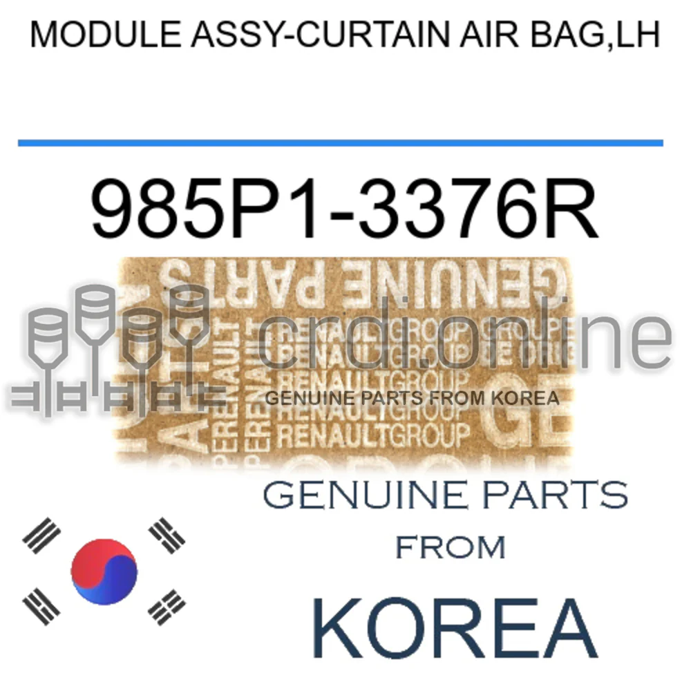 MODULE ASSY-CURTAIN AIR BAG,LH [ORIGINAL] 985P1-3376R 985P13376R 985P1 3376R