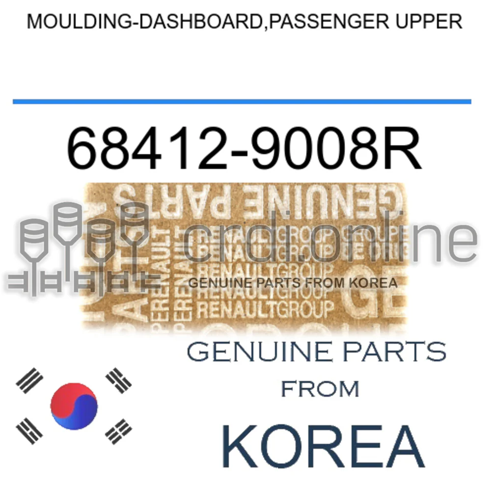 MOULDING-DASHBOARD,PASSENGER UPPER [ORIGINAL] 68412-9008R 684129008R 68412 9008R
