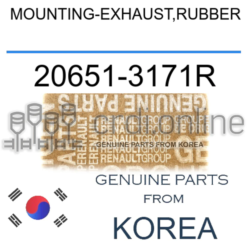 MOUNTING-EXHAUST,RUBBER [ORIGINAL] 20651-3171R 206513171R 20651 3171R