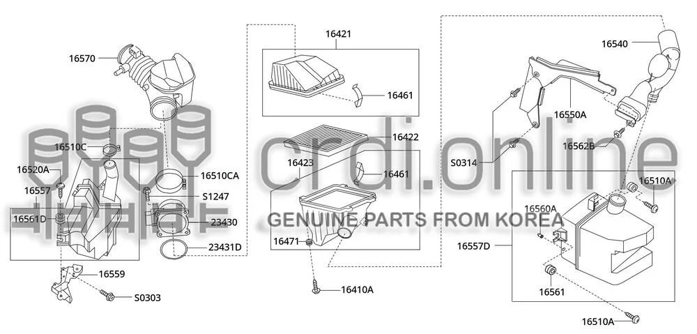 MOUNTING RUBBER-AIR DUCT [ORIGINAL] 16471-41900 1647141900 16471 41900
