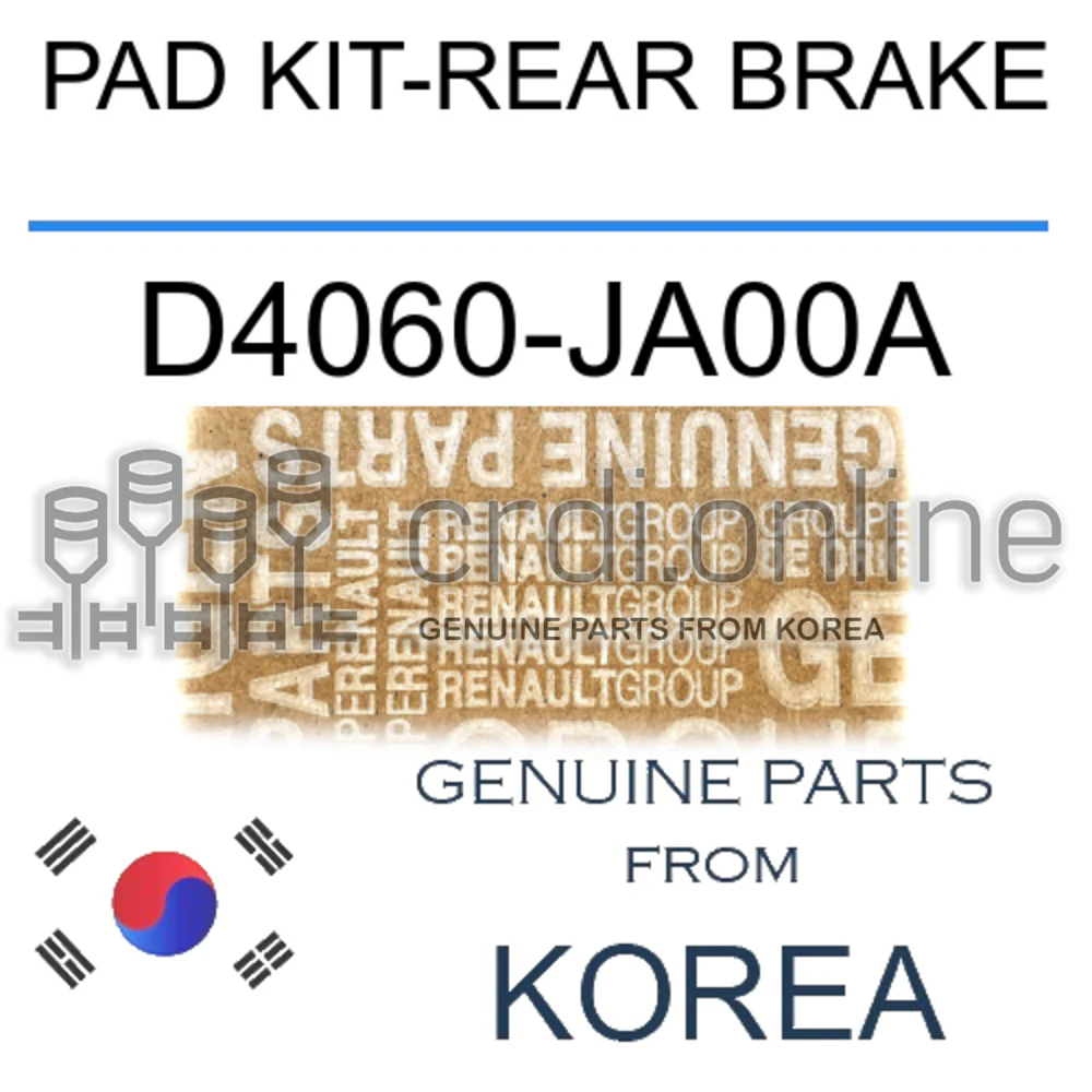 PAD KIT-REAR BRAKE [ORIGINAL] D4060-JA00A D4060JA00A D4060 JA00A