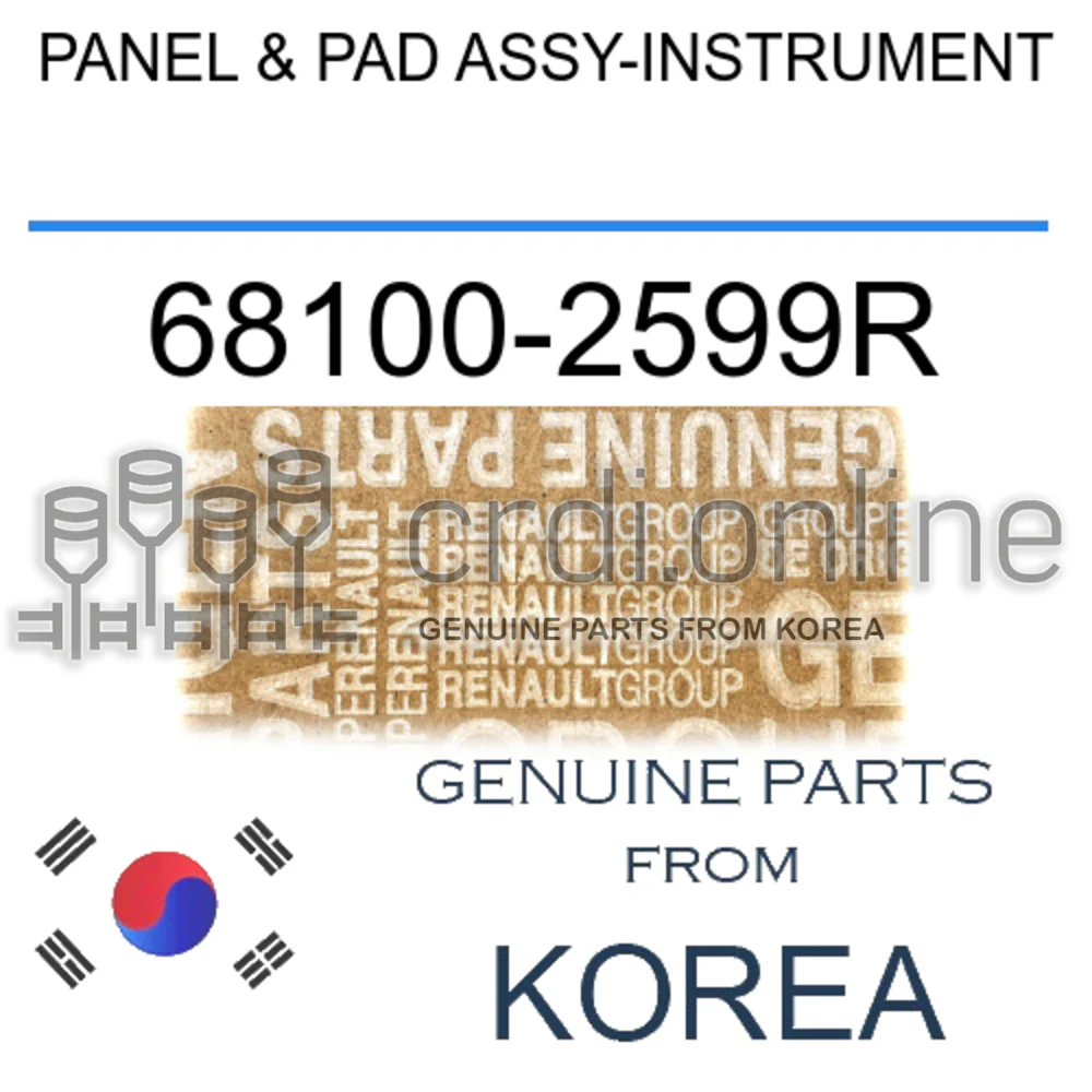 PANEL & PAD ASSY-INSTRUMENT [ORIGINAL] 68100-2599R 681002599R 68100 2599R